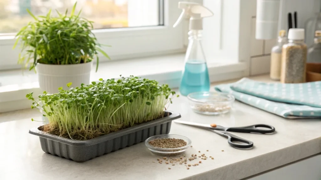 How to Grow Cress Microgreens