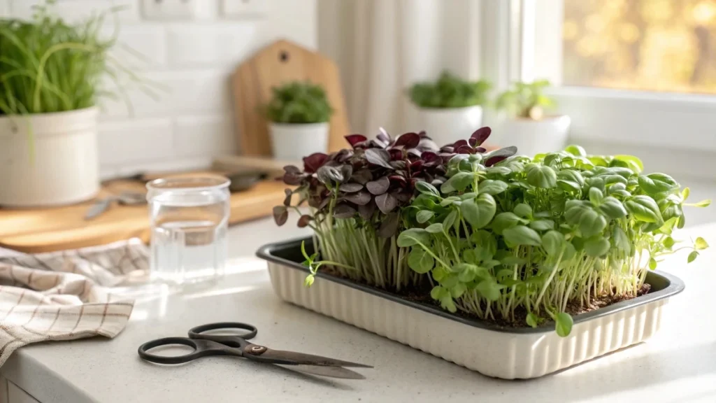 How to Grow Basil Microgreens