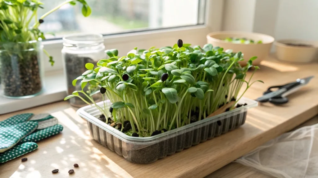 How to grow sunflower microgreens