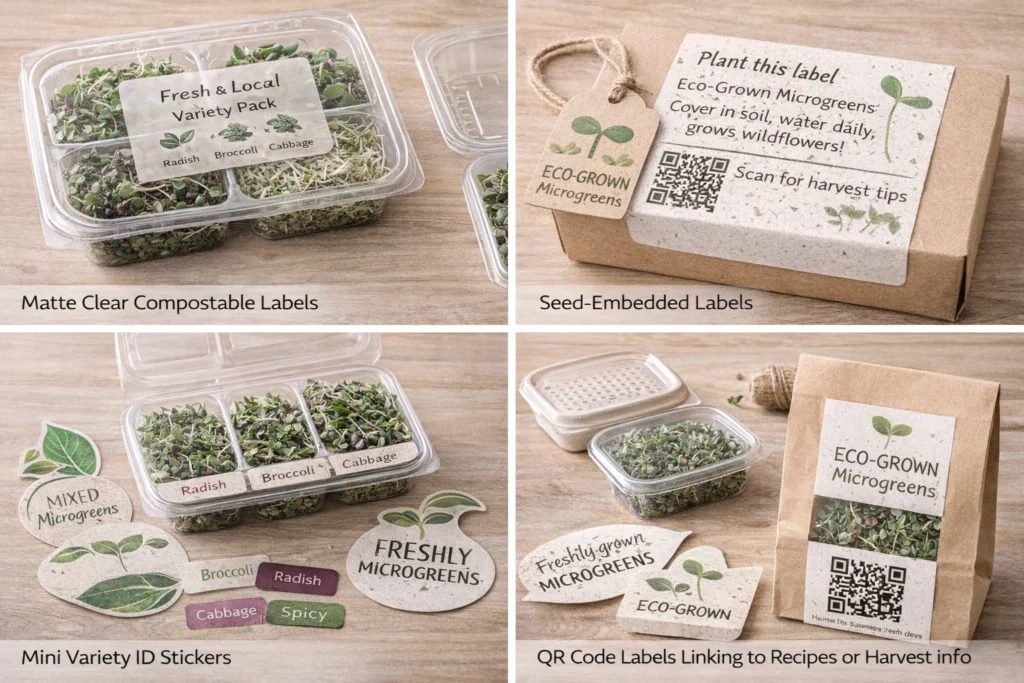 Packaging Labels and Presentation Ideas for Microgreens