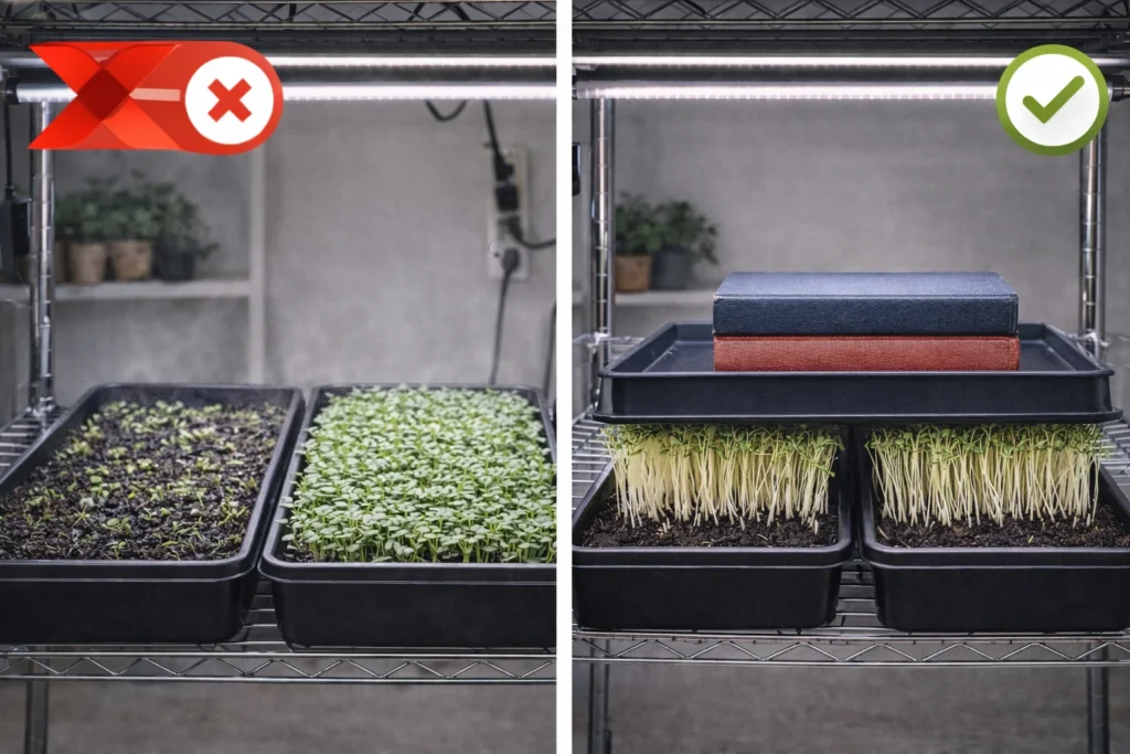 Skipping the Blackout or Germination Phase and Not Applying Weight