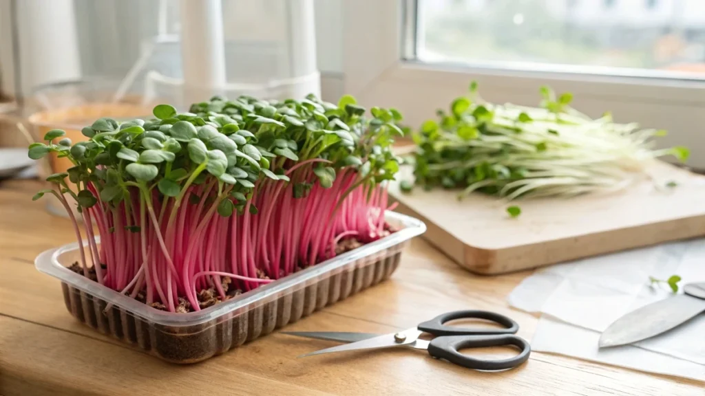 How to Grow Radish China Rose Microgreens at Home (Step-by-Step Guide)