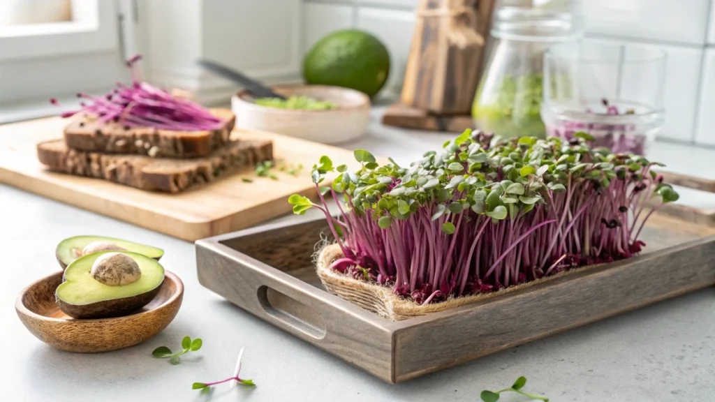How to Grow Purple Radish Microgreens at Home | Health Benefits & Easy Recipes