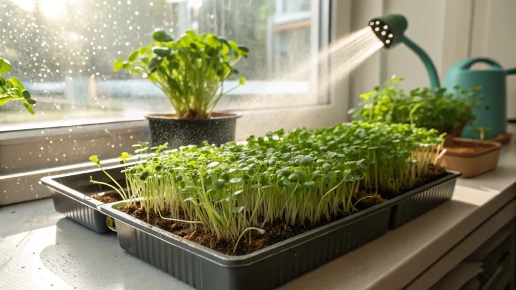 Effective Watering Techniques for Healthy Microgreens Growth