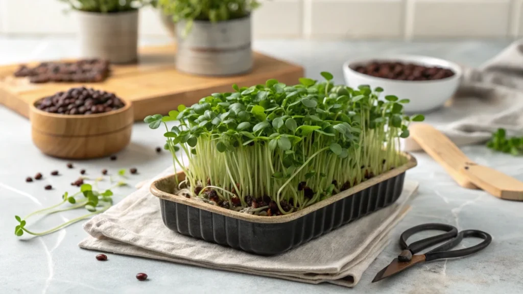 How to Grow Black Bean Microgreens: Benefits and Recipes.