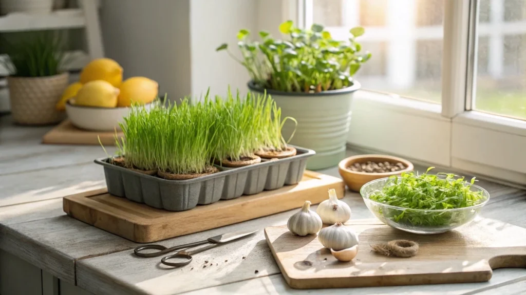 How to Grow Garlic Microgreens: Benefits and Recipes