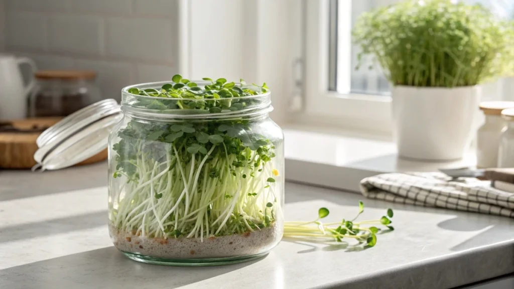 How to Grow Microgreens in a Jar